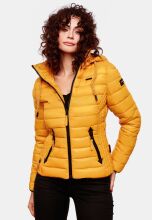 Navahoo Lulana Damen Steppjacke Übergangsjacke Gelb Größe M - Gr. 38