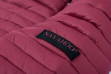 Navahoo Ladies Jacket Quilted Jacket Transition Jacket Quilted Kimuk NEW B348 Bordeaux Size XS - Size 34