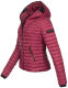 Navahoo Ladies Jacket Quilted Jacket Transition Jacket Quilted Kimuk NEW B348 Bordeaux Size XS - Size 34