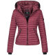 Navahoo Ladies Jacket Quilted Jacket Transition Jacket Quilted Kimuk NEW B348 Bordeaux Size S - Size 36