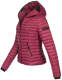 Navahoo Ladies Jacket Quilted Jacket Transition Jacket Quilted Kimuk NEW B348 Bordeaux Size S - Size 36