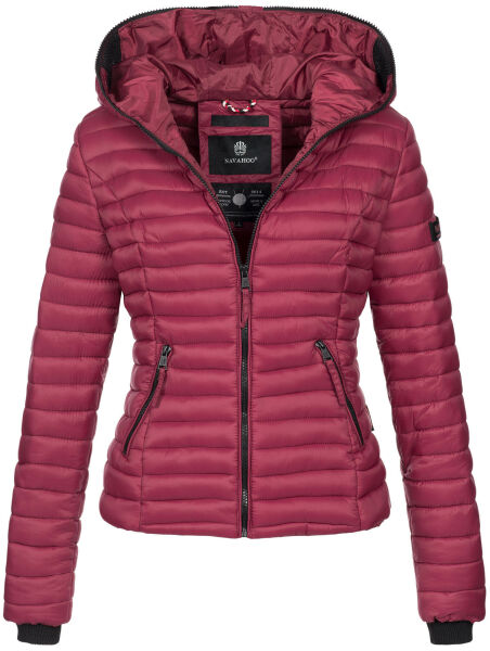 Navahoo Ladies Jacket Quilted Jacket Transition Jacket Quilted Kimuk NEW B348 Bordeaux Size M - Size 38