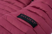 Navahoo Ladies Jacket Quilted Jacket Transition Jacket Quilted Kimuk NEW B348 Bordeaux Size M - Size 38