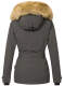 Navahoo Laura ladies winter jacket with faux fur - Anthracite-Gr.S