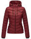 Marikoo Damen Jacke Steppjacke Übergangsjacke gesteppt Frühjahr Camouflage B403 Bordeaux Größe XL - Gr. 42