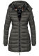 Marikoo Abendsternchen Damen Winterjacke gesteppt Anthrazit Größe S - Gr. 36