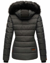 Marikoo Warm Ladies Winter Jacket Quilted Jacket Winterjacket Quilted Parka NEW B391 Anthracite Size XS - Size 34