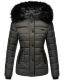 Marikoo Warm Ladies Winter Jacket Quilted Jacket Winterjacket Quilted Parka NEW B391 Anthracite Size XS - Size 34