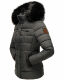 Marikoo Unique Damen gesteppte Winterjacke Anthrazit Größe S - Gr. 36