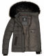 Marikoo Warm Ladies Winter Jacket Quilted Jacket Winterjacket Quilted Parka NEW B391 Anthracite Size M - Size 38