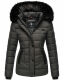 Marikoo Warm Ladies Winter Jacket Quilted Jacket Winterjacket Quilted Parka NEW B391 Anthracite Size XL - Size 42