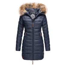 Marikoo Rose Damen Lange Winter Steppjacke Navy-Größe XXL - Gr. 44