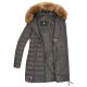 Marikoo Rose ladies long winter quilted jacket parka -