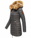 Marikoo Rose Damen Lange Winter Steppjacke Anthrazit Größe S - Gr. 36