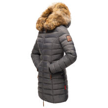 Marikoo Rose Damen Lange Winter Steppjacke Anthrazit-Gr&ouml;&szlig;e XL - Gr. 42