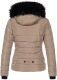 Navahoo Miamor Damen Winter Steppjacke gefüttert mit Teddyfell Taupe Größe M - Gr. 38