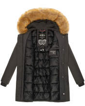 Marikoo Karmaa Ladies winter jacket parka coat warm lined - Anthracite-Gr.XS