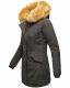 Marikoo Karmaa Damen Parka Winterjacke warm gefüttert Anthrazit Größe XL - Gr. 42
