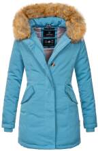 Marikoo Karmaa Ladies winter jacket parka coat warm lined - Light-Blue-Gr.XS
