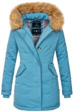 Marikoo Karmaa Damen Parka Winterjacke warm gefüttert Light Blue Größe XS - Gr. 34