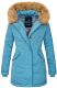 Marikoo Karmaa Damen Parka Winterjacke warm gefüttert Light Blue Größe XS - Gr. 34