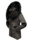 Navahoo Nirvana ladies parka winter jacket with fur collar - Anthracite-Gr.XS