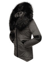 Navahoo Nirvana ladies parka winter jacket with fur collar - Anthracite-Gr.S