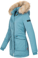 Navahoo Schneeengel Damen Winterjacke warm gefüttert mit Kapuze Light Blue Größe S - Gr. 36