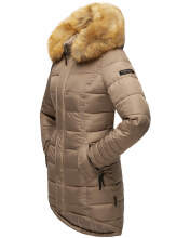 Navahoo Papaya Ladies Winter Quilted Jacket Taupe Size M - Gr. 38