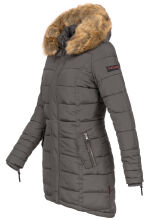 Navahoo Papaya Damen gesteppte Winterjacke mit Doppelzipper und gefüttert Anthrazit Größe S - Gr. 36