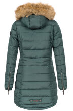 Navahoo Papaya Damen gesteppte Winterjacke mit Doppelzipper und gefüttert Forest Green Größe XS - Gr. 34