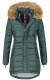 Navahoo Papaya Ladies Winter Quilted Jacket Forest Green Size M - Gr. 38