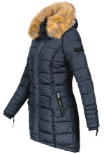 Navahoo Papaya Damen gesteppte Winterjacke mit Doppelzipper und gefüttert Navy Größe XS - Gr. 34