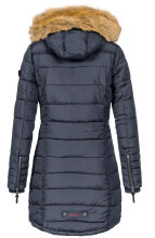 Navahoo Papaya Damen gesteppte Winterjacke mit Doppelzipper und gefüttert Navy Größe XS - Gr. 34