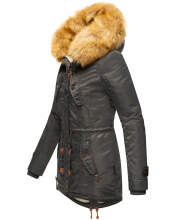 Navahoo LaViva warm ladies winter jacket with teddy fur Anthracite-Gr.L