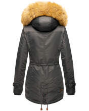 Navahoo LaViva warm ladies winter jacket with teddy fur Anthracite-Gr.L