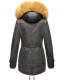 Navahoo LaViva warm ladies winter jacket with teddy fur Anthracite-Gr.XL
