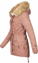 Navahoo LaViva warme Damen Winterjacke mit Teddyfell Terakotta Größe S - Gr. 36