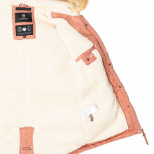 Navahoo LaViva warme Damen Winterjacke mit Teddyfell Terakotta Größe S - Gr. 36