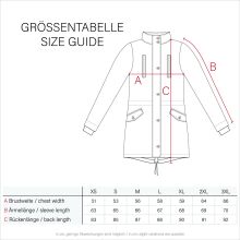 Navahoo LaViva warme Damen Winterjacke mit Teddyfell Terakotta Größe S - Gr. 36