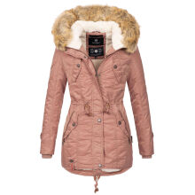 Navahoo LaViva warme Damen Winterjacke mit Teddyfell Terakotta Gr&ouml;&szlig;e S - Gr. 36