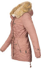 Navahoo LaViva warm ladies winter jacket with teddy fur Terrakotta-Gr.M