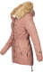 Navahoo LaViva warm ladies winter jacket with teddy fur Terrakotta-Gr.XXL