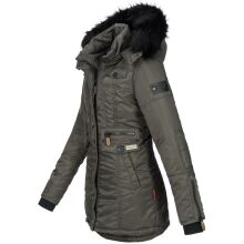 Navahoo Schätzchen Damen Winterjacke mit Teddyfell Anthrazit Größe XS - Gr. 34