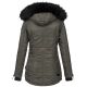 Navahoo Schätzchen Damen Winterjacke mit Teddyfell Anthrazit Größe XS - Gr. 34