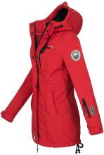 Marikoo Zimtzicke Damen lange Softshell Jacke B614 Rot Größe XXXL - Gr. 46