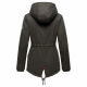 Marikoo Manolya Damen Parka Winterjacke mit Teddyfell Anthrazit Größe XS - Gr. 34