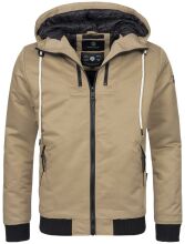 Navahoo Hunter Herren Jacke mit Kapuze Beige Größe S - Gr. S