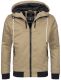 Navahoo Hunter Herren Jacke mit Kapuze Beige Größe S - Gr. S