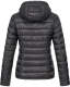 Marikoo Lucy ladies quilted jacket with hood - Black-Gr.XS